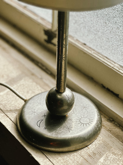 1930s PEWTER LAMP, Swedish