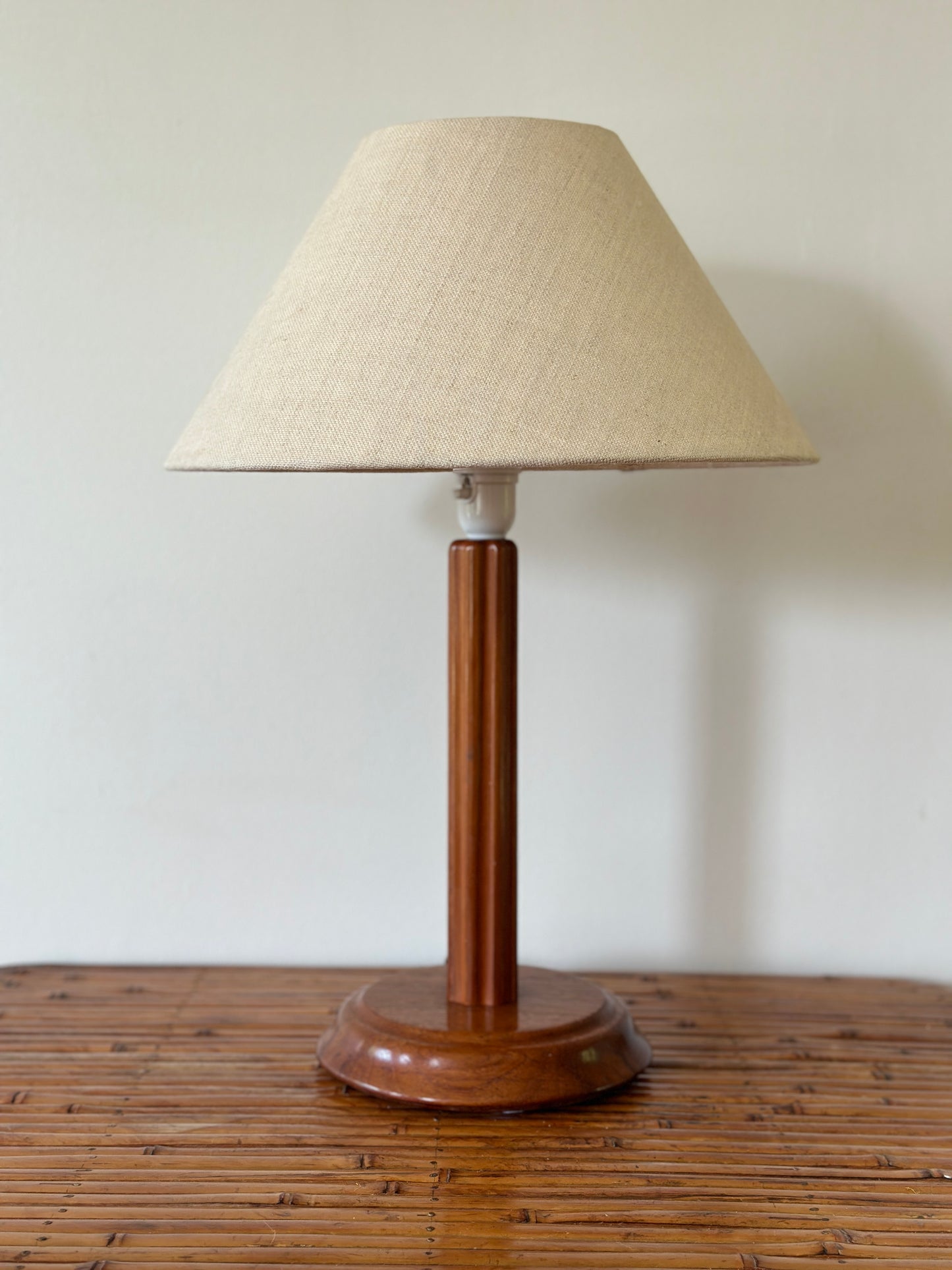 WOODEN COLUMN LAMP, Swedish