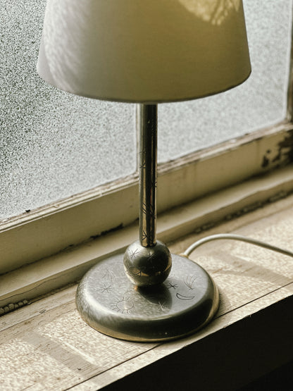 1930s PEWTER LAMP, Swedish