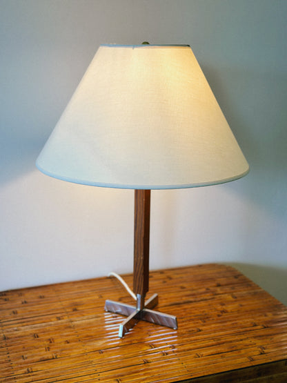 1960s ASEA METAL & WOOD TABLE LAMP, Sweden