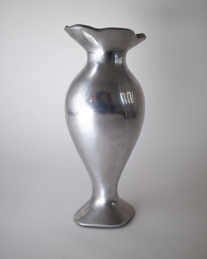 French Sculptural Metal Vase