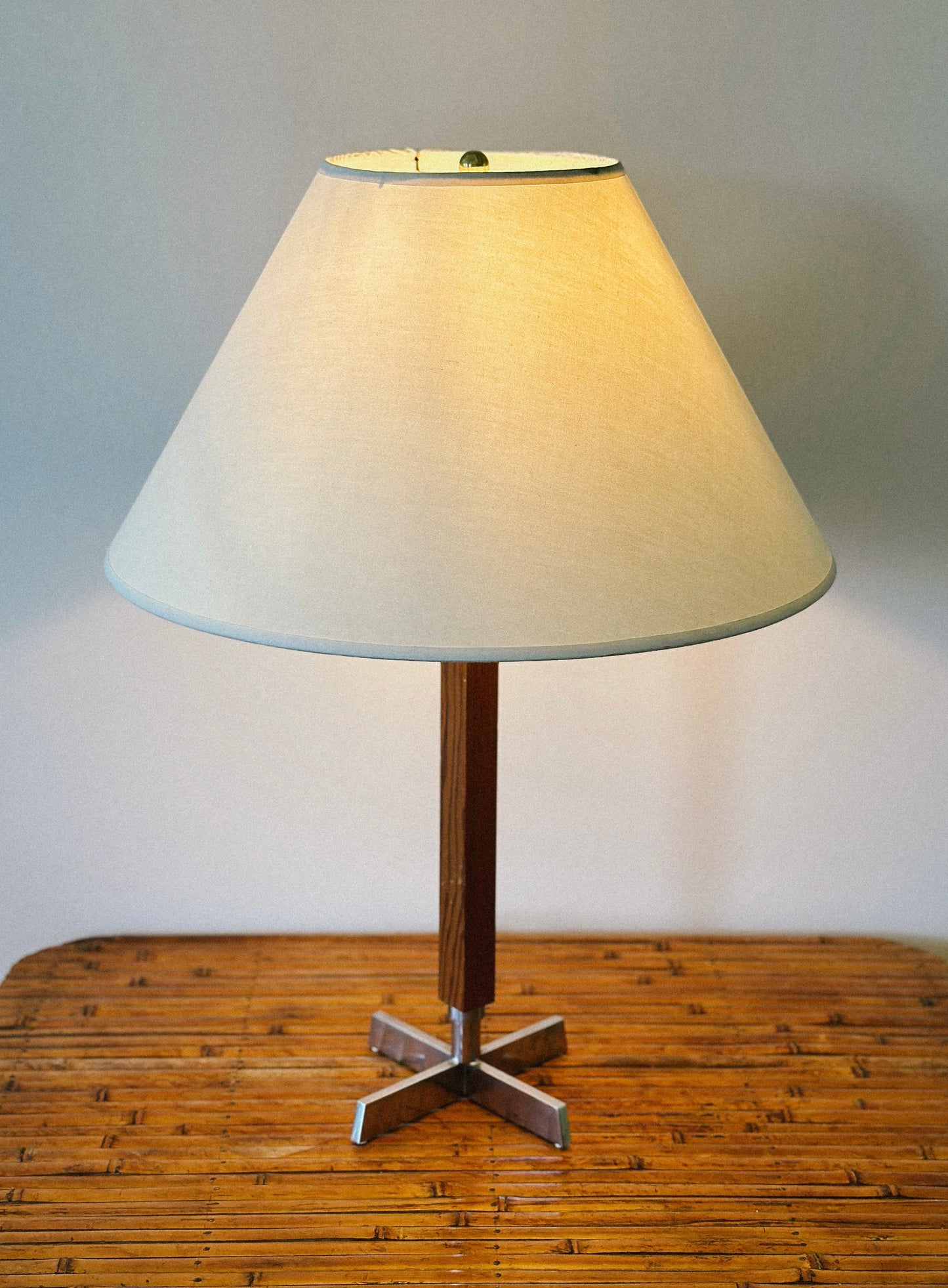 1960s ASEA METAL & WOOD TABLE LAMP, Sweden