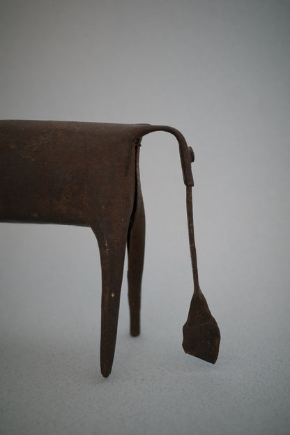 PATINA METAL COW SCULPTURE C. 1940