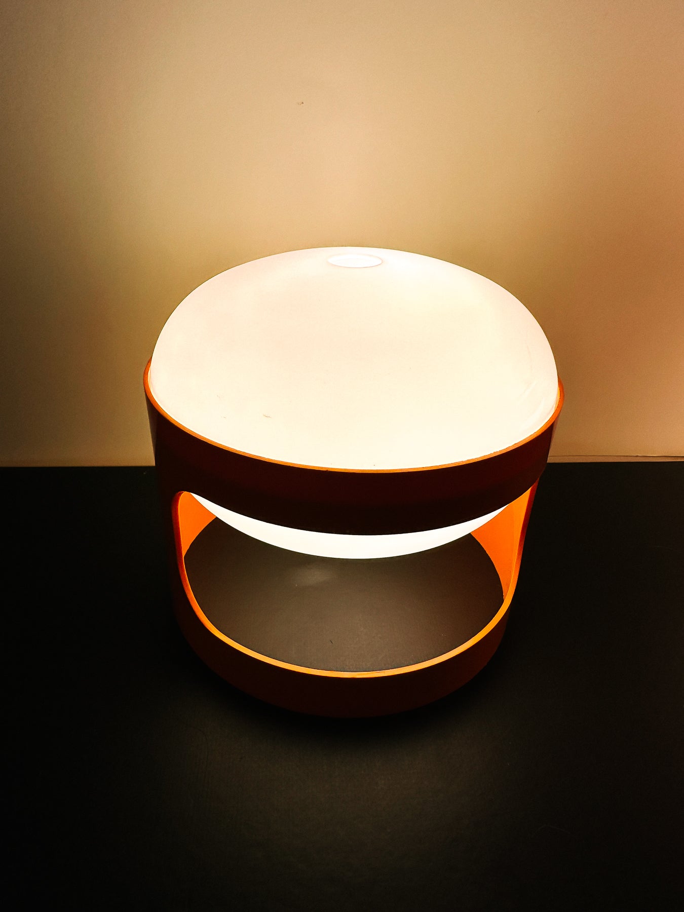 JOE COLOMBO LAMP KD28 IN ORANGE, C. 1960