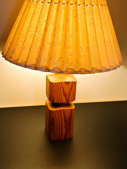 SWEDISH LARGE PINE LAMP, C.1970