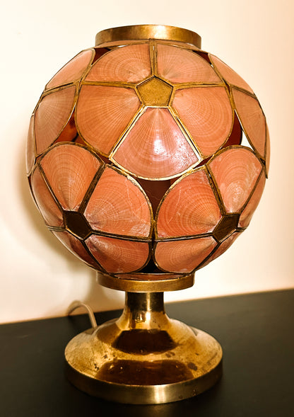 FRENCH SHELL LAMP, C.1960