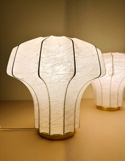 COCOON TABLE LAMPS, PAIR, c. 1960