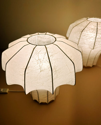 COCOON TABLE LAMPS, PAIR, c. 1960